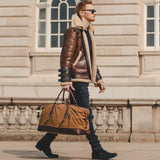 Vintage Military Style Duffel Travel Luggage by Wolph