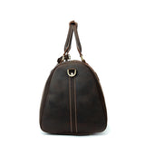 Otto Vintage-style Leather Weekender Duffel Bag by Wolph