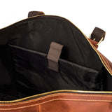 Otto Vintage-style Leather Weekender Duffel Bag by Wolph