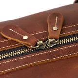 Otto Vintage-style Leather Weekender Duffel Bag by Wolph