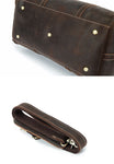 Otto Vintage-style Leather Weekender Duffel Bag by Wolph