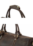 Otto Vintage-style Leather Weekender Duffel Bag by Wolph