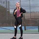 Wolph's Active Spliced Mesh design Yoga Pants