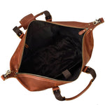 Otto Vintage-style Leather Weekender Duffel Bag by Wolph